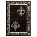 United Weavers Of America 1 ft. 10 in. x 2 ft. 8 in. Bristol Lilium Brown Rectangle Accent Rug 2050 11250 24
